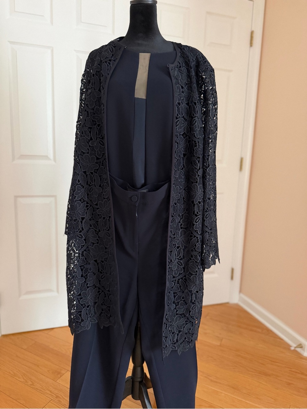 Marina Rinaldi 3-Piece Navy Pant Suit Set – Worn Once – Excellent Condition